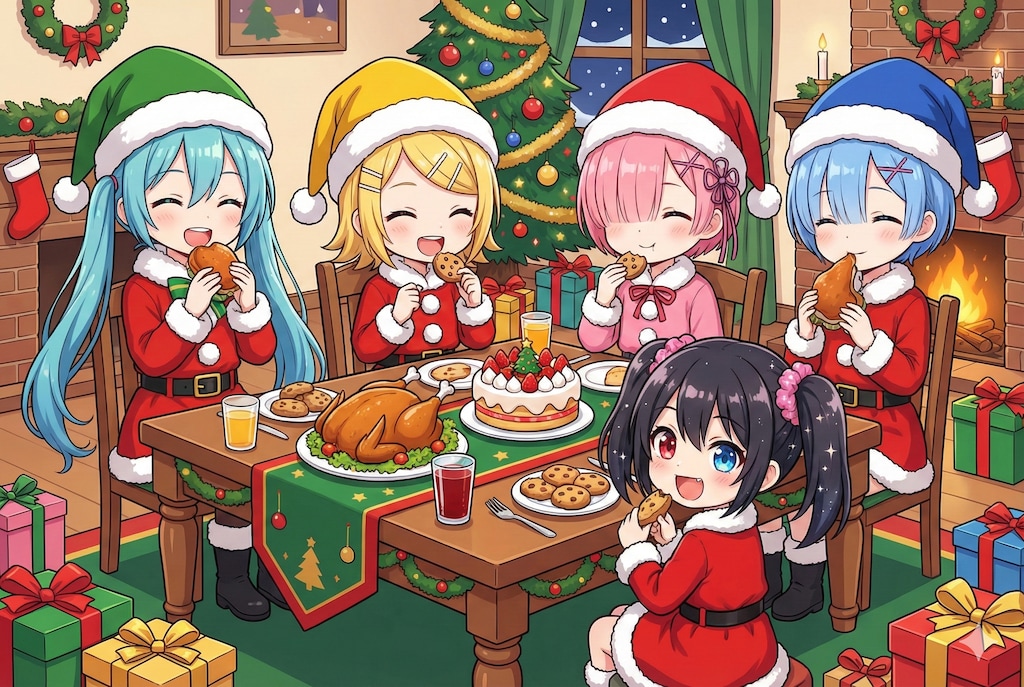 ミクさん達のクリスマスパーティー🧑‍🎄