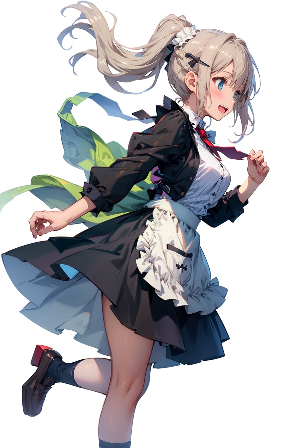 横向きメイドさん