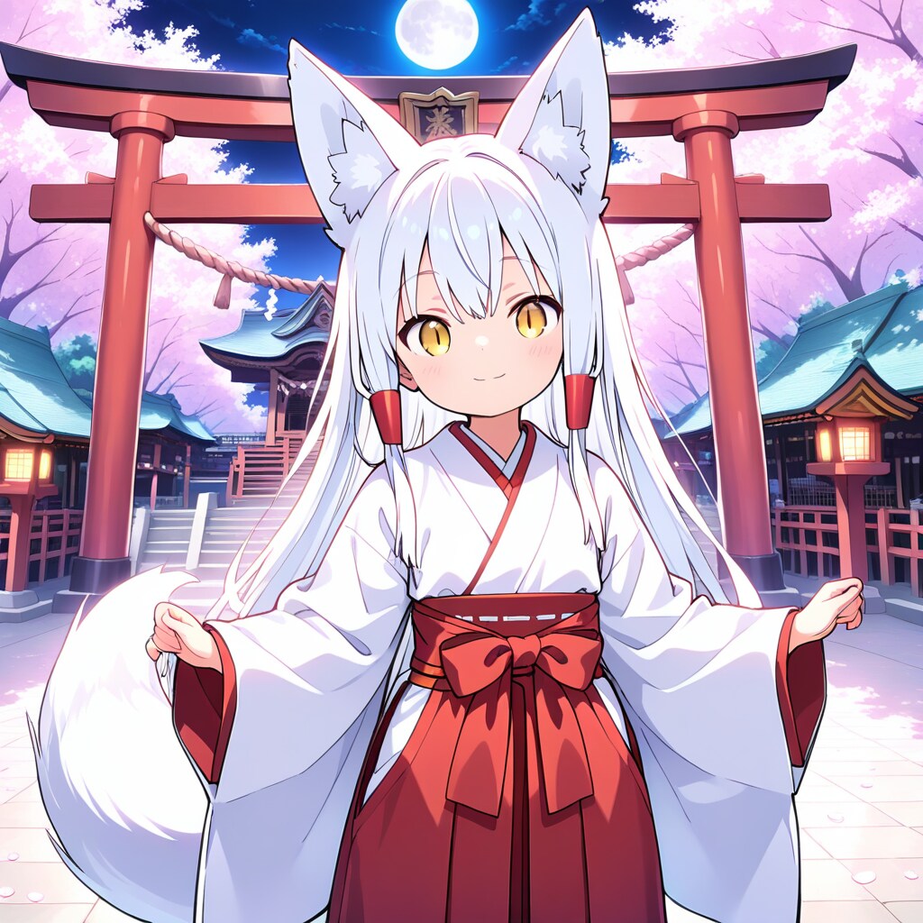 幼い白狐さん