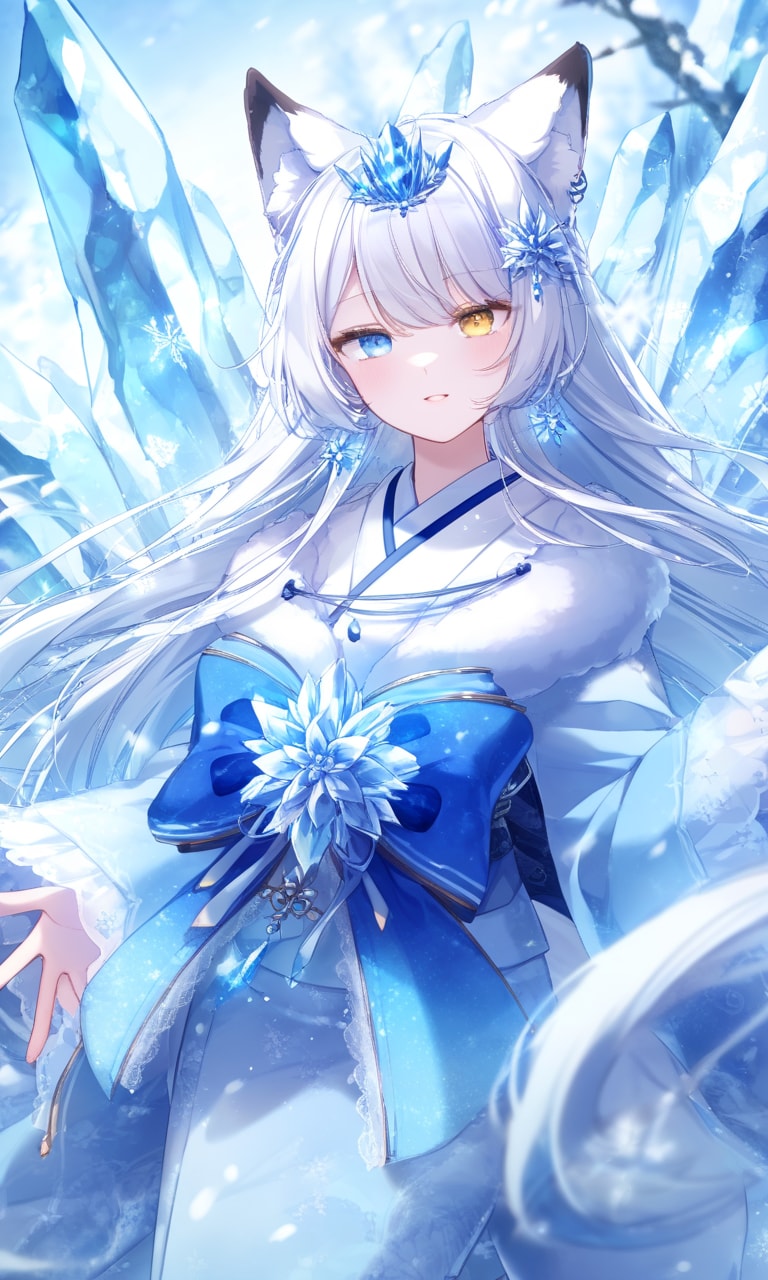 氷狐４ | の人気AIイラスト・グラビア