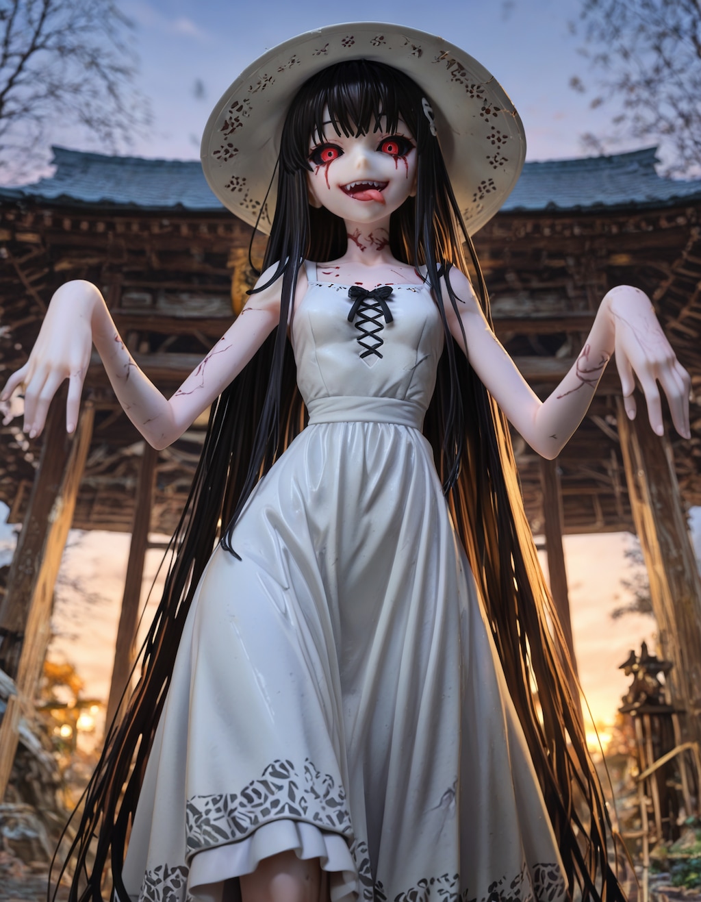 八尺様フィギュア