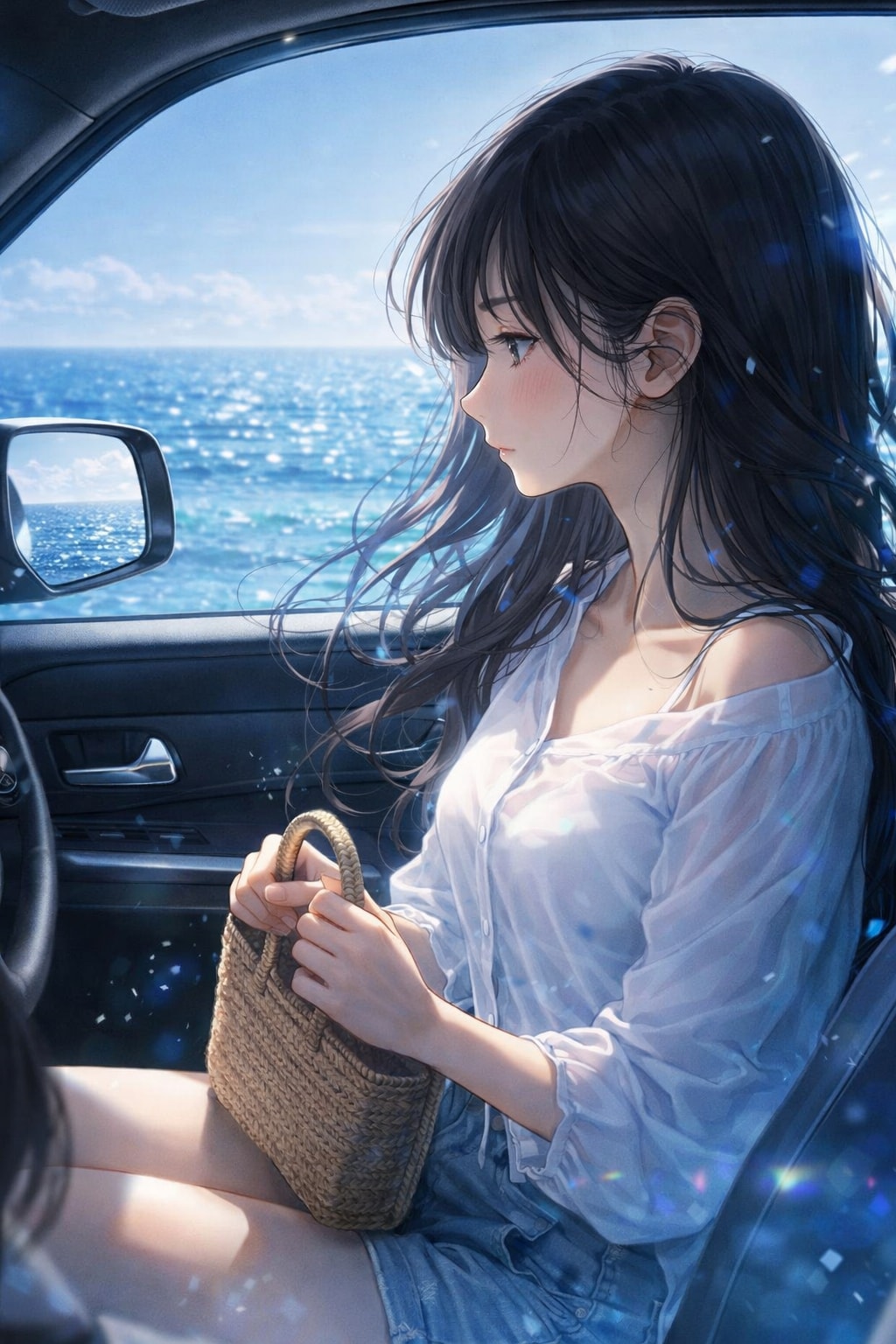 波夷羅ねずは、水平線を見つめたまま、「無防備」を咲かせていた