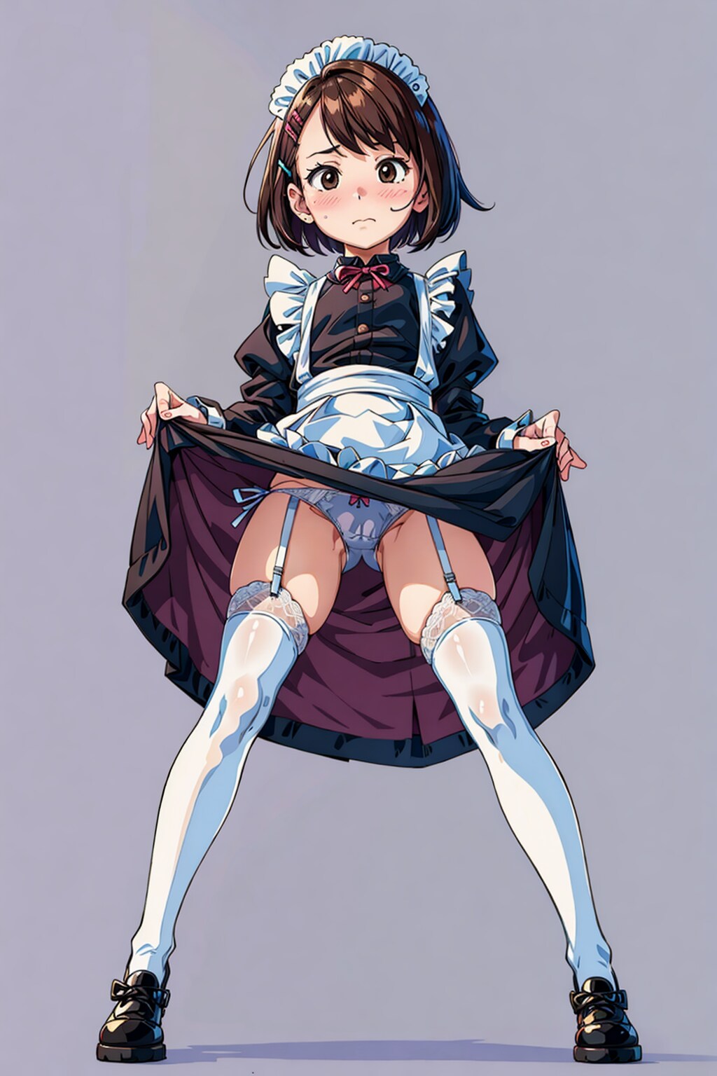 メイドユウリちゃんたくし上げ
