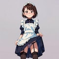 メイドユウリちゃんたくし上げ 2枚目
