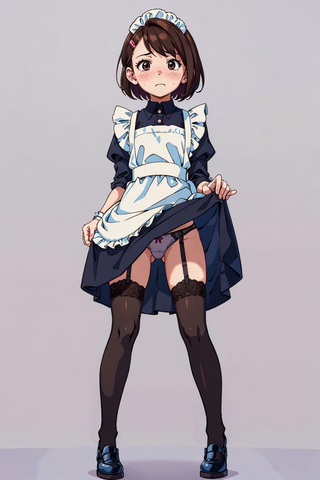 メイドユウリちゃんたくし上げ