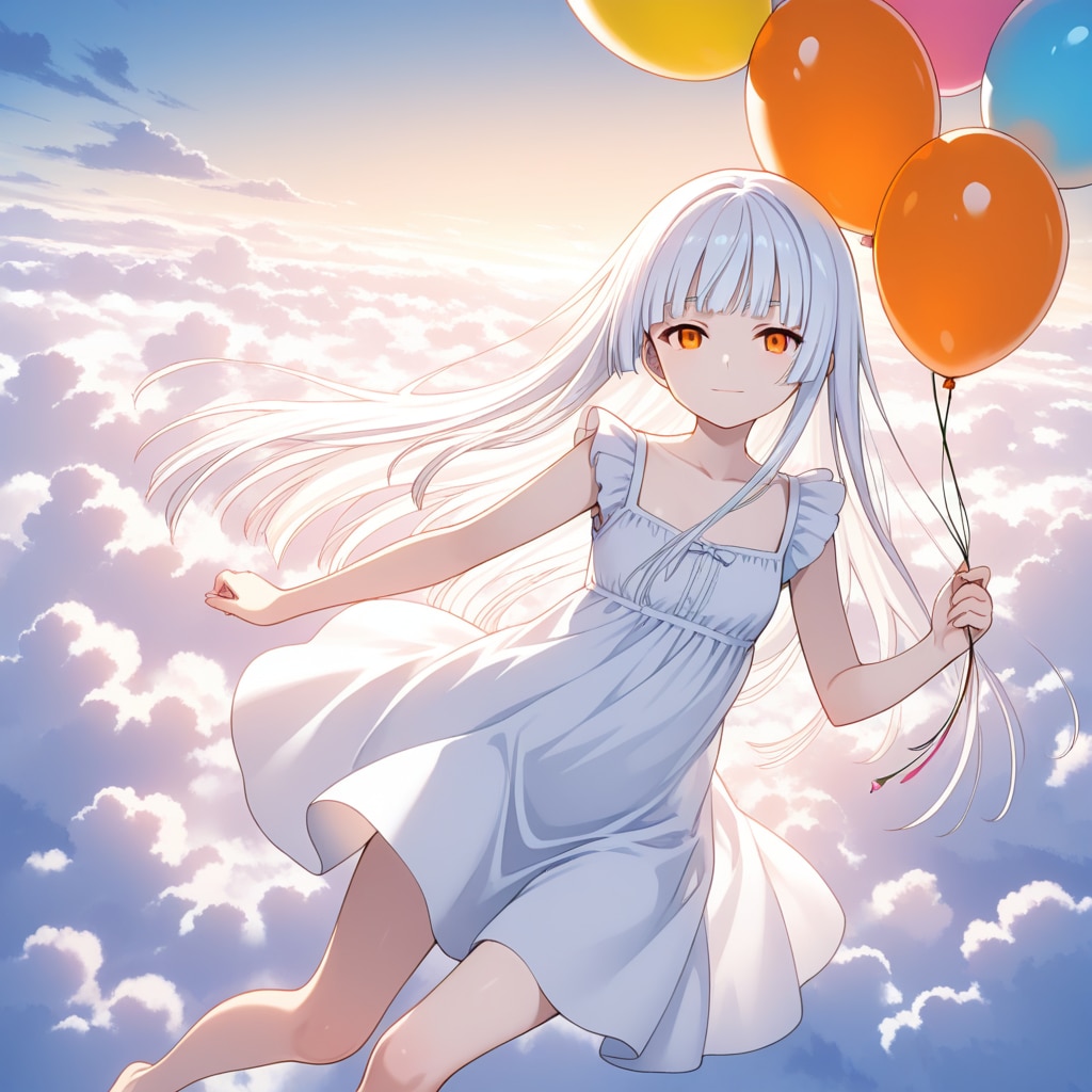 62.「ふ」→「ふうせん」霧雨カスミ | の人気AIイラスト・グラビア