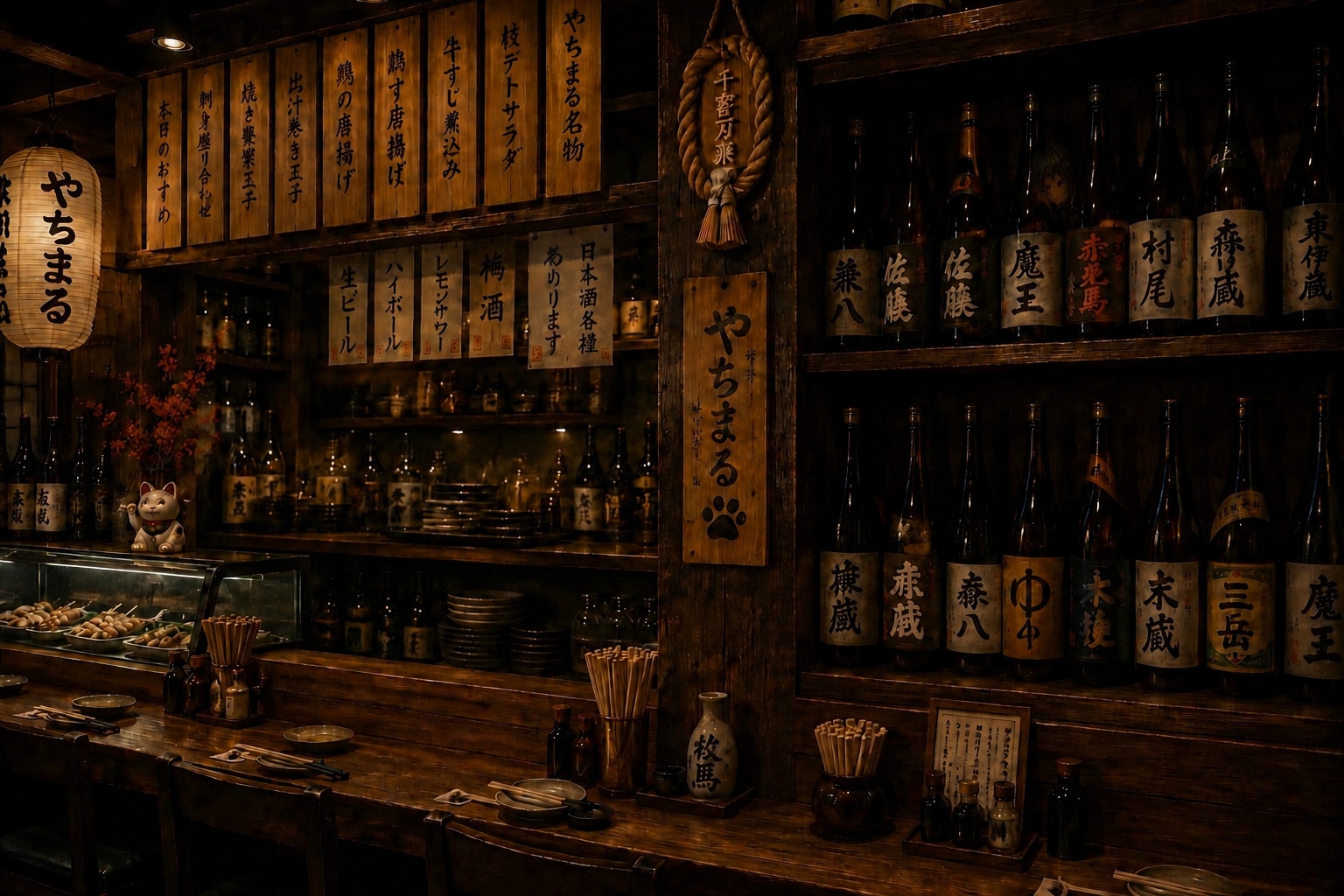 【居酒屋やちまる】にミメラちゃんが隠れてる❗️見つけられるかな❓( * ॑꒳ ॑*)