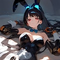 闇市のバーで♪　サイバネティックバニーガール♡ 7枚目