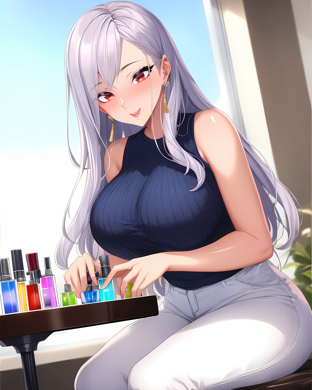 お仕事中💅サロンのミレナさん✨ | の人気AIイラスト・グラビア