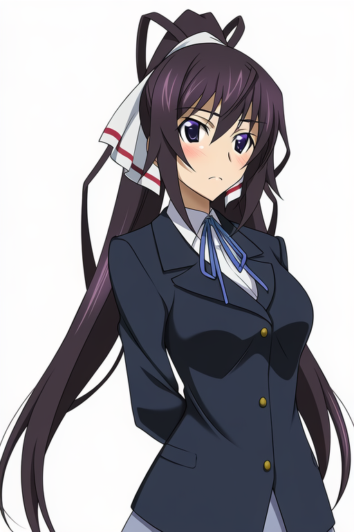 桜が丘高校の制服を着た篠ノ之箒 | の人気AIイラスト・グラビア