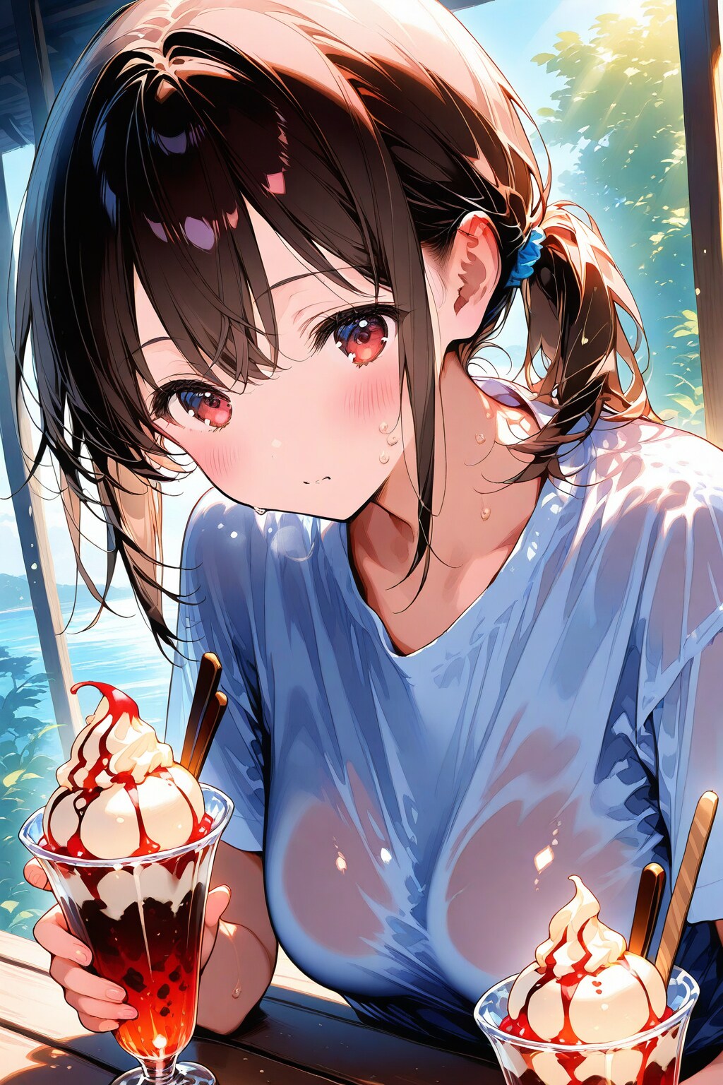 今年早い猛暑🌤🍨