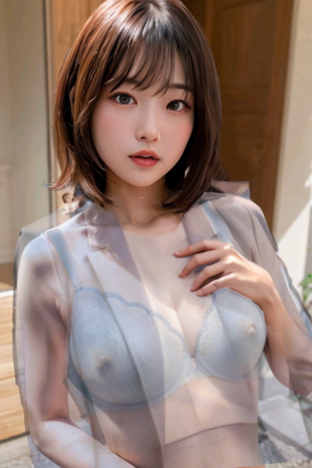 魔法の眼鏡で、服の中を透視された美女たち