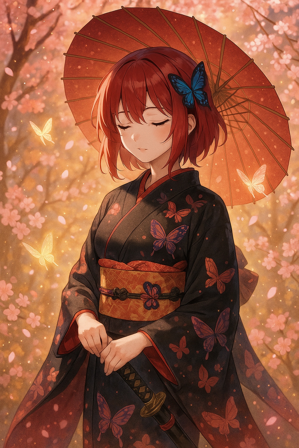 胡蝶、春に舞う