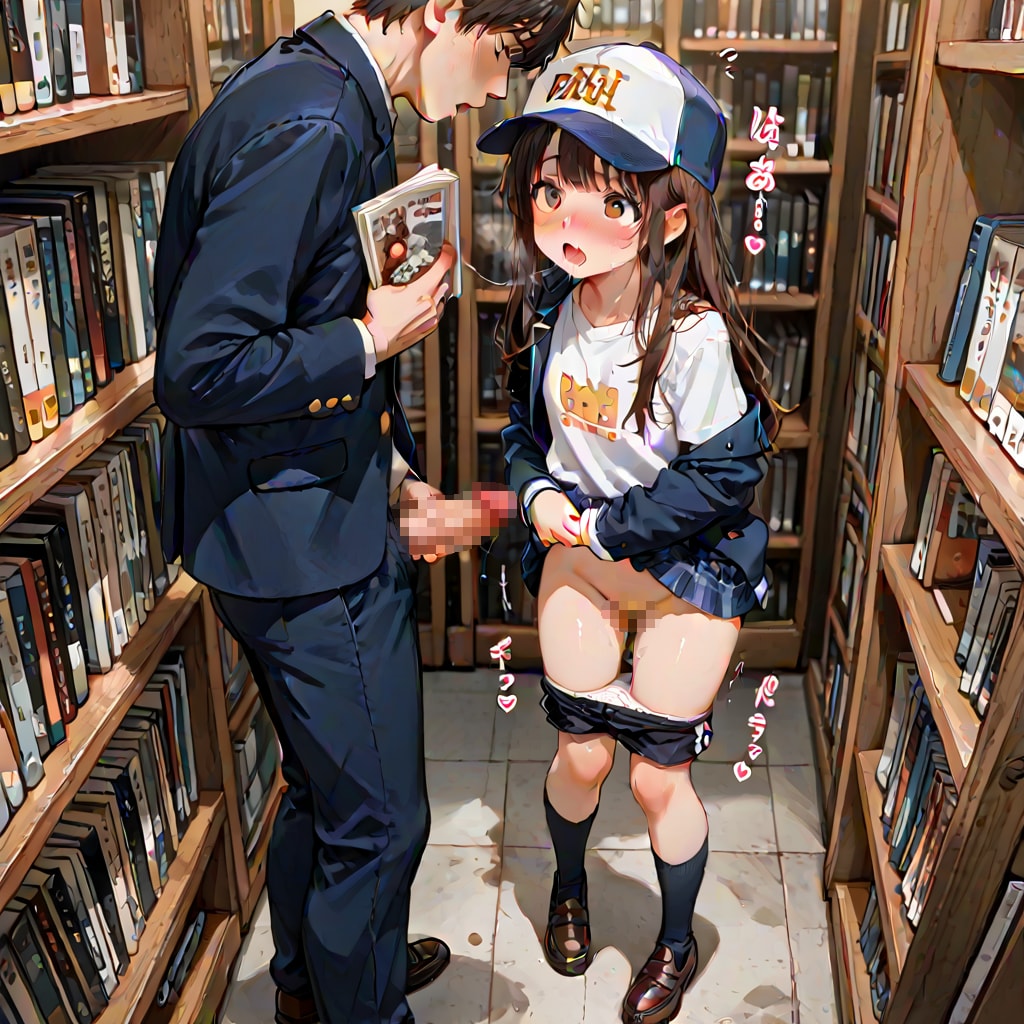 [12枚] 「おいお前！小学生がこんな本読んでいいと思ってるのか？言いつけられたくなかったら本と同じことしろ」 「は・・い。あっ、そこはダメぇ！イ、イ、イグぅううう♥」（ロリっ子大集合・大人向け４４７