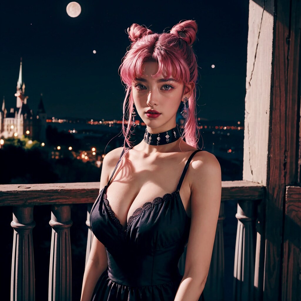 美少女戦士セーラームーンに登場するセクシーでダークな「ちびうさ」の実写版