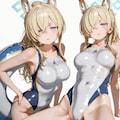 カンナの白競泳 4枚目