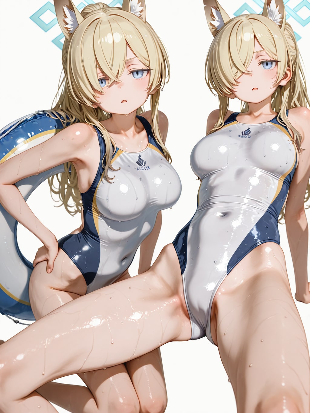 カンナの白競泳