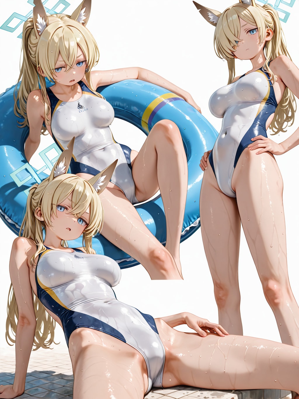 カンナの白競泳