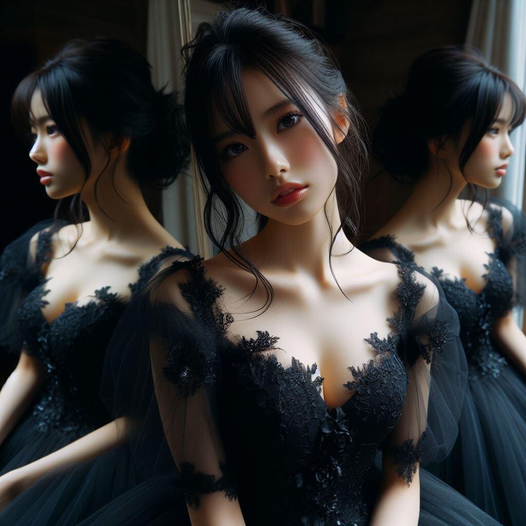 black dress