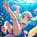 12枚）海中散歩の人魚さん 5枚目