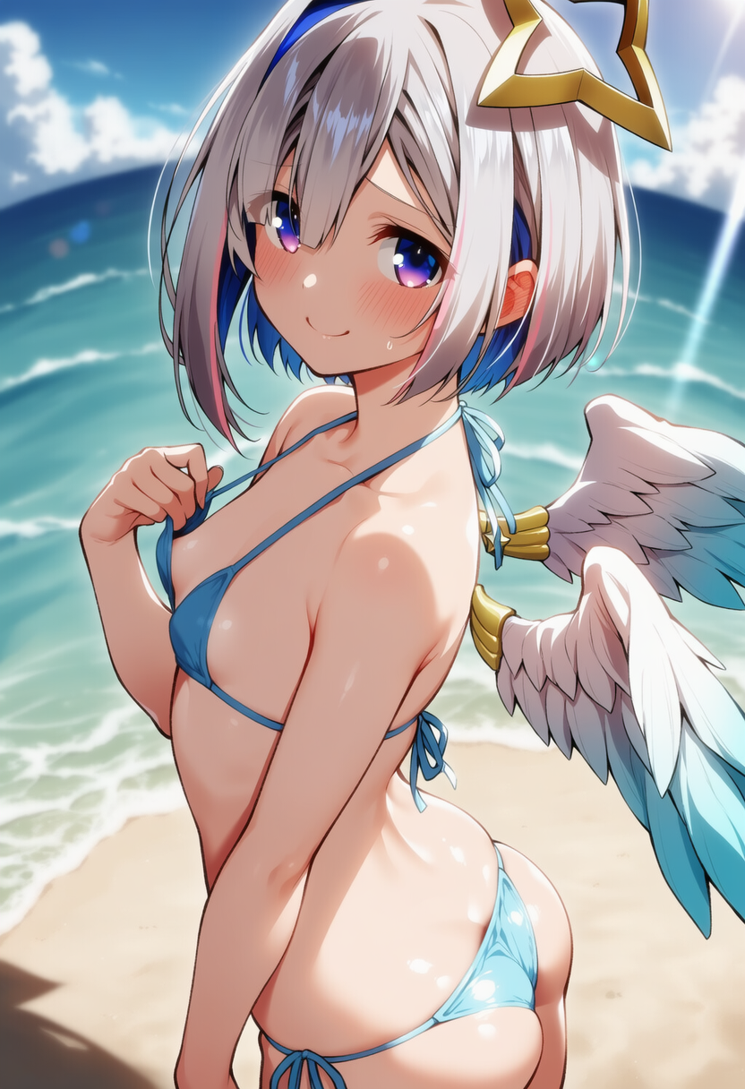 がんばってみたんだけど、似合うかな？（天音かなた）