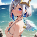 がんばってみたんだけど、似合うかな？（天音かなた） 2枚目