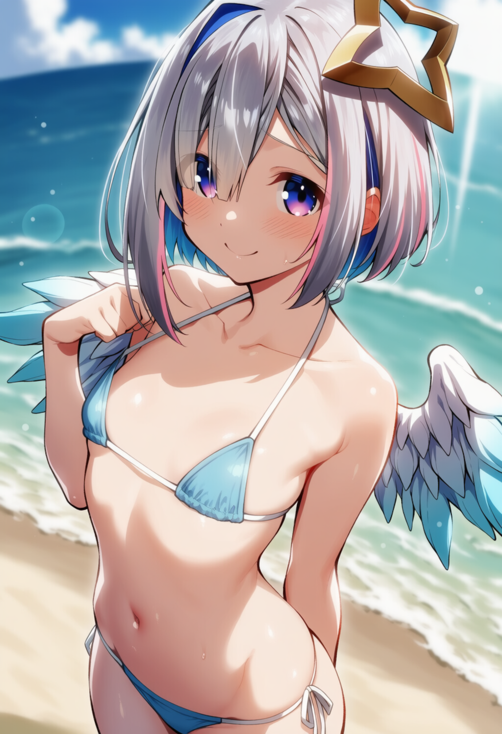 がんばってみたんだけど、似合うかな？（天音かなた）