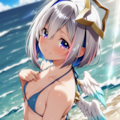 がんばってみたんだけど、似合うかな？（天音かなた） 12枚目