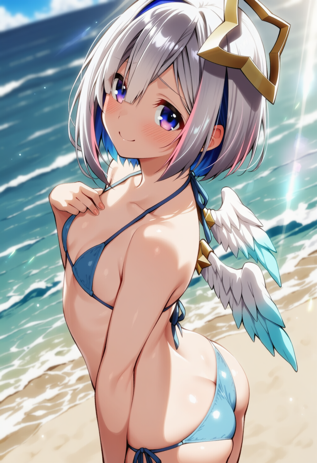 がんばってみたんだけど、似合うかな？（天音かなた）