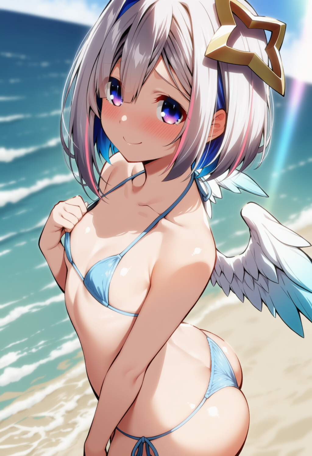 がんばってみたんだけど、似合うかな？（天音かなた）