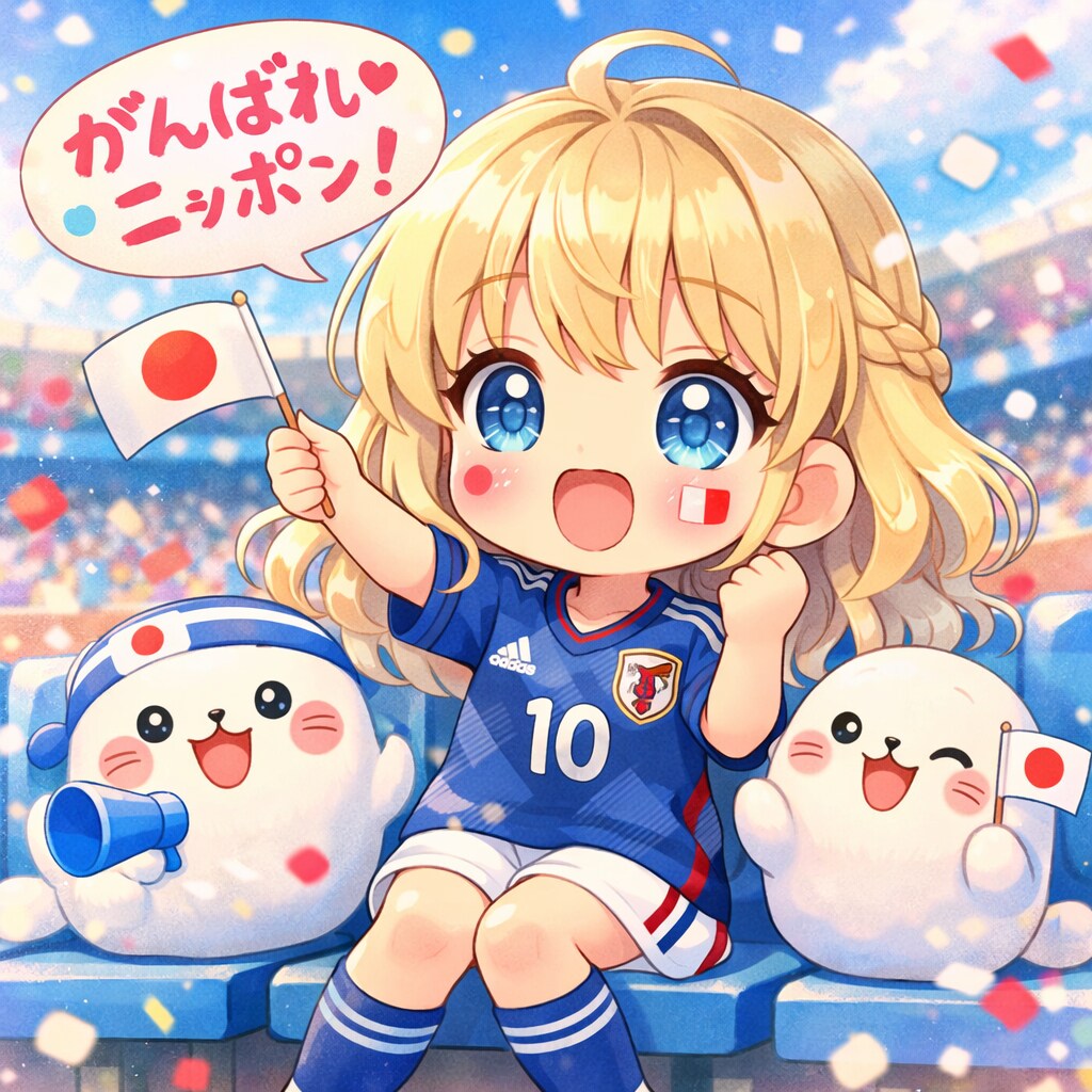 がんばれ！ニッポン！！（どっちのユニフォーム好きですか？）