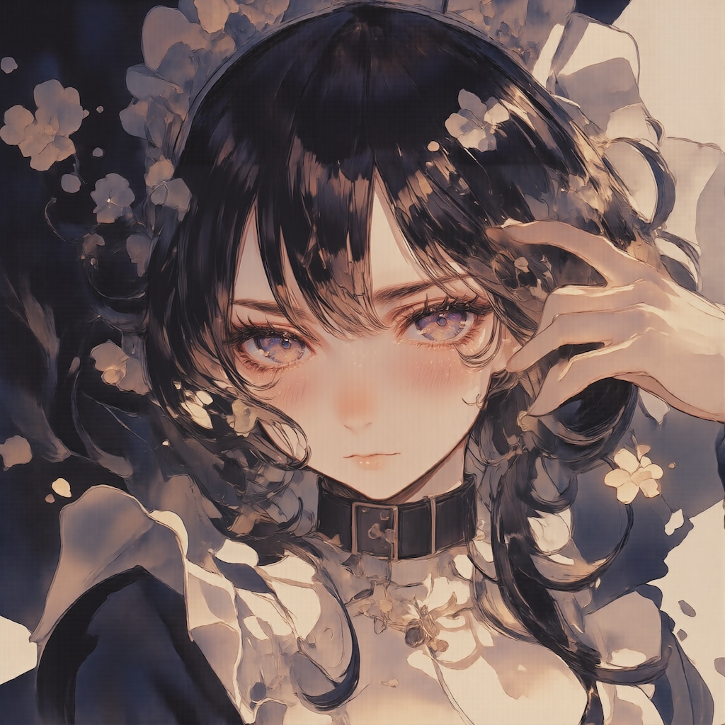 憂鬱な瞳のメイド服の少女 2