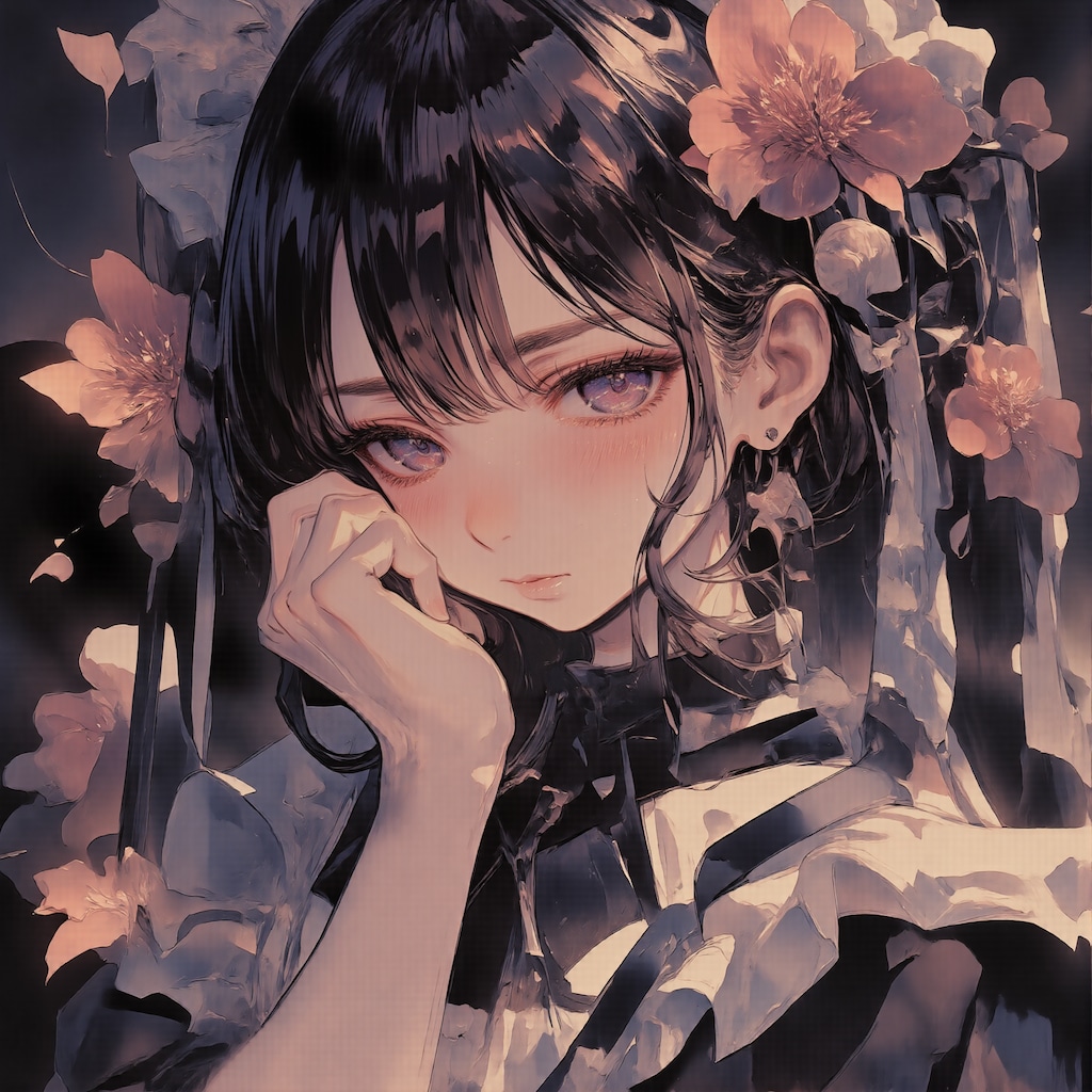 憂鬱な瞳のメイド服の少女 2