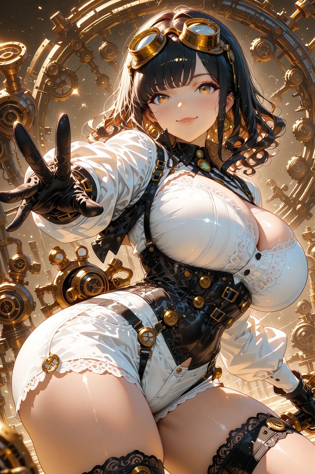 むっちりスチームパンク娘