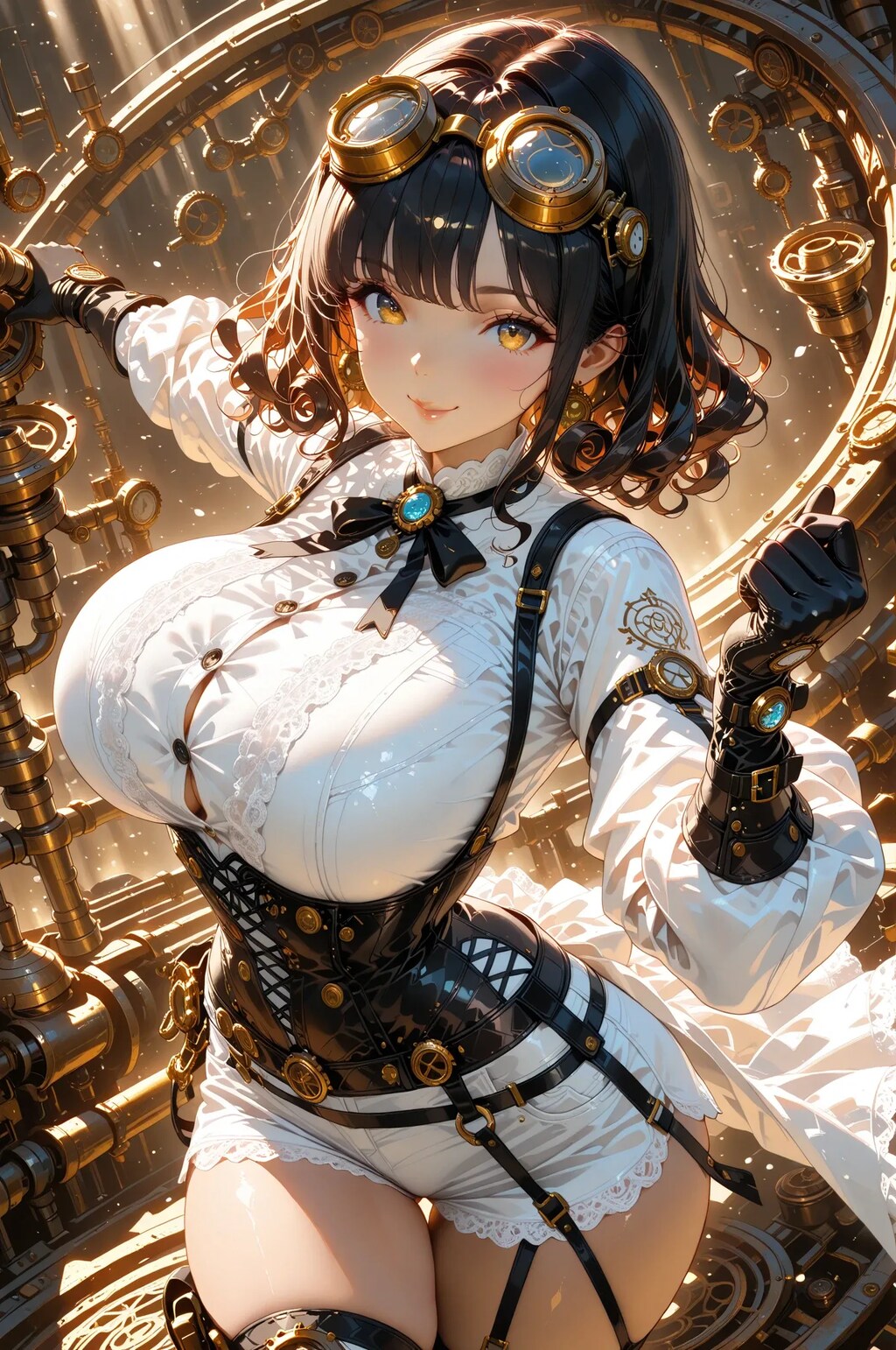 むっちりスチームパンク娘