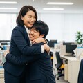 スキンシップを大事にする職場の上司1 2枚目