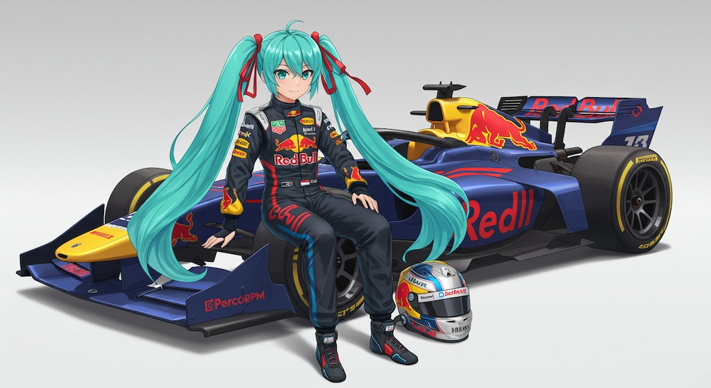 初音ミクとレッドブルF1