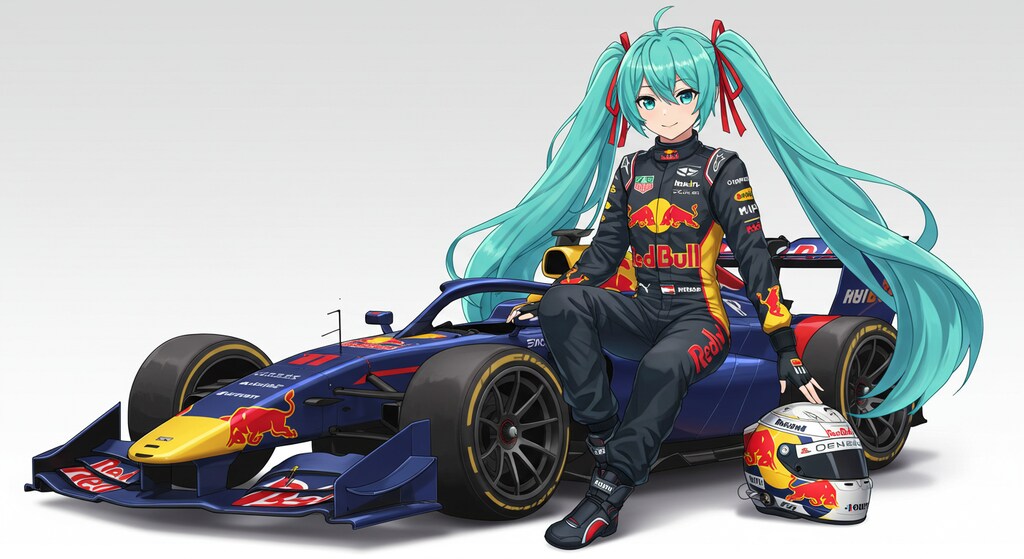 初音ミクとレッドブルF1