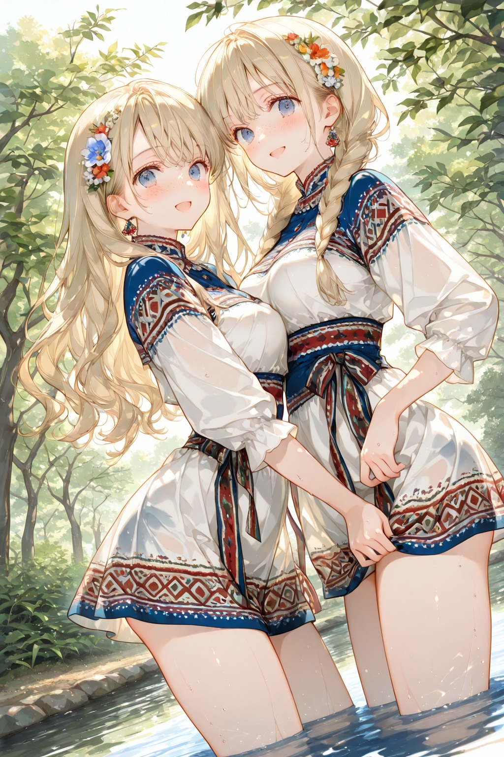 水遊び | の人気AIイラスト・グラビア