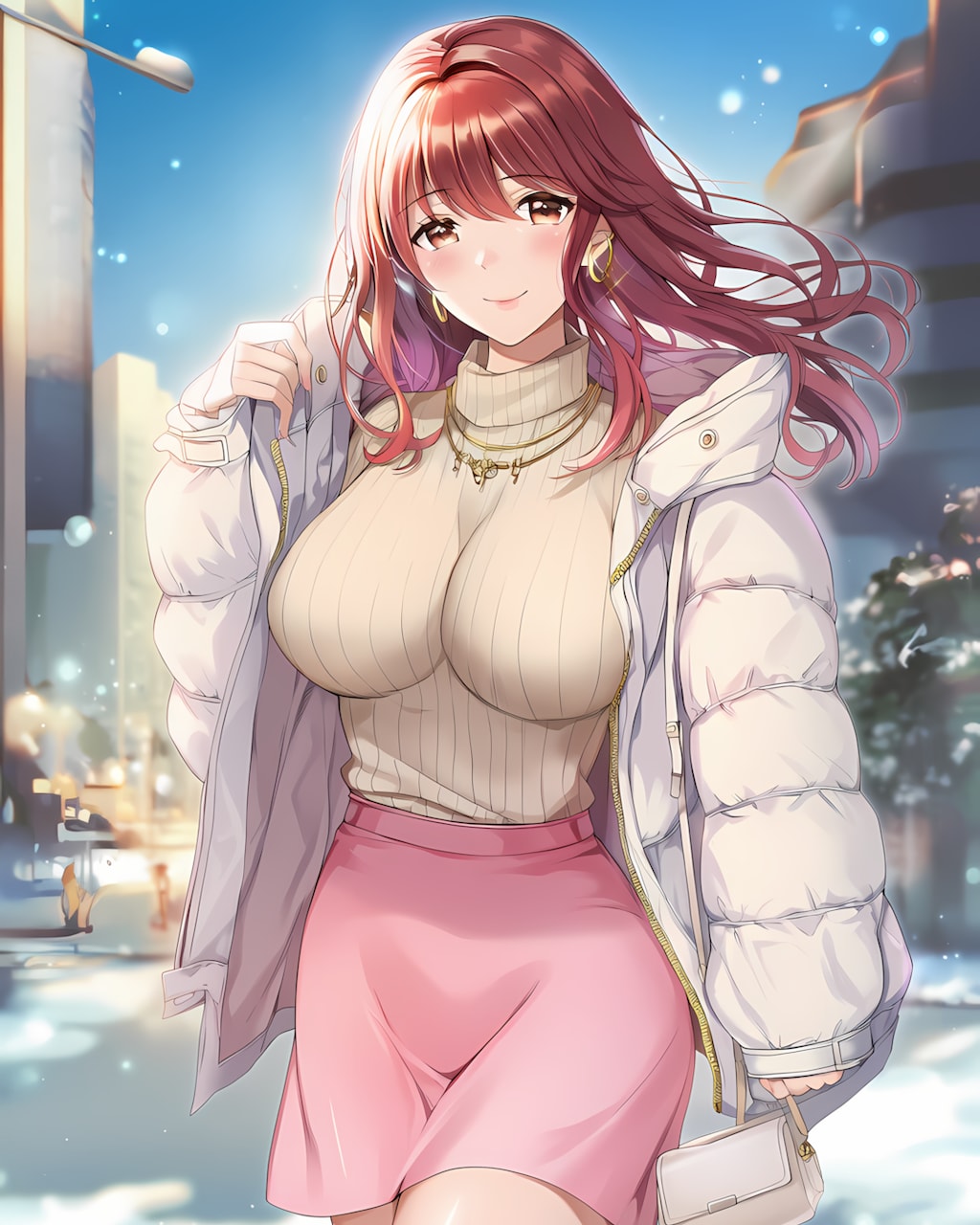 ☀️オフホワイトダウン朝通勤♡