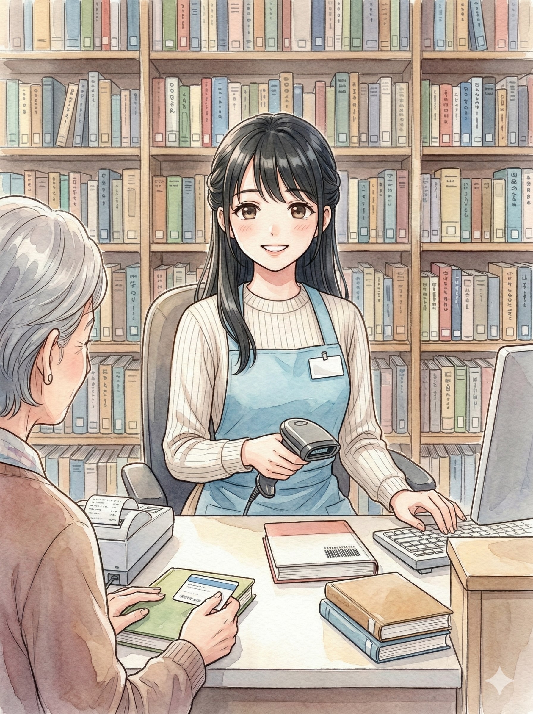 本屋の女性 | の人気AIイラスト・グラビア