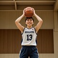 女バスのジャンプシュート（番外24） 11枚目