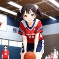 女バスのジャンプシュート（番外24） 7枚目