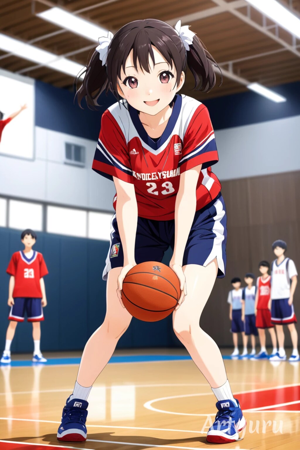 女バスのジャンプシュート（番外24）
