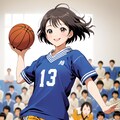 女バスのジャンプシュート（番外24） 4枚目