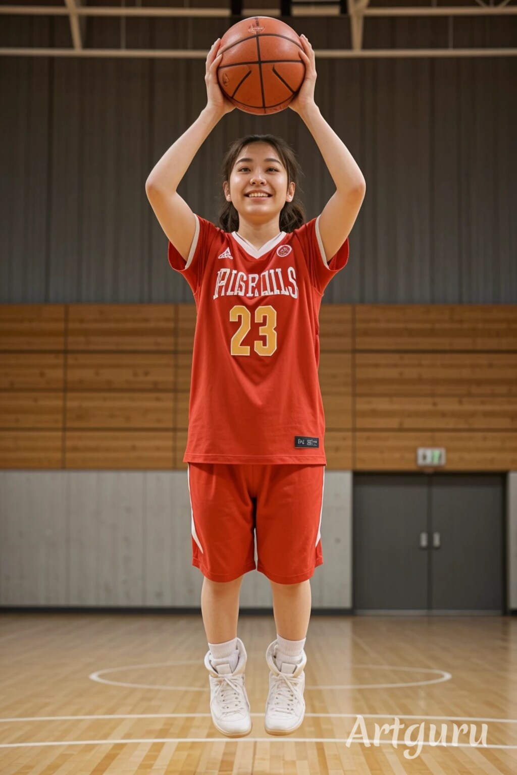 女バスのジャンプシュート（番外24）