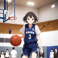 女バスのジャンプシュート（番外24） 5枚目