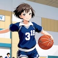 女バスのジャンプシュート（番外24） 6枚目