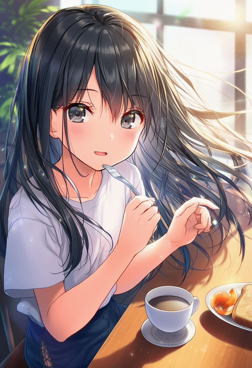 女子高生の朝