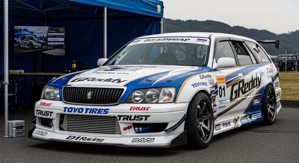 トーヨータイヤクラウンワゴンのドリ車